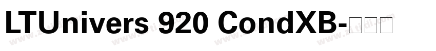 LTUnivers 920 CondXB字体转换